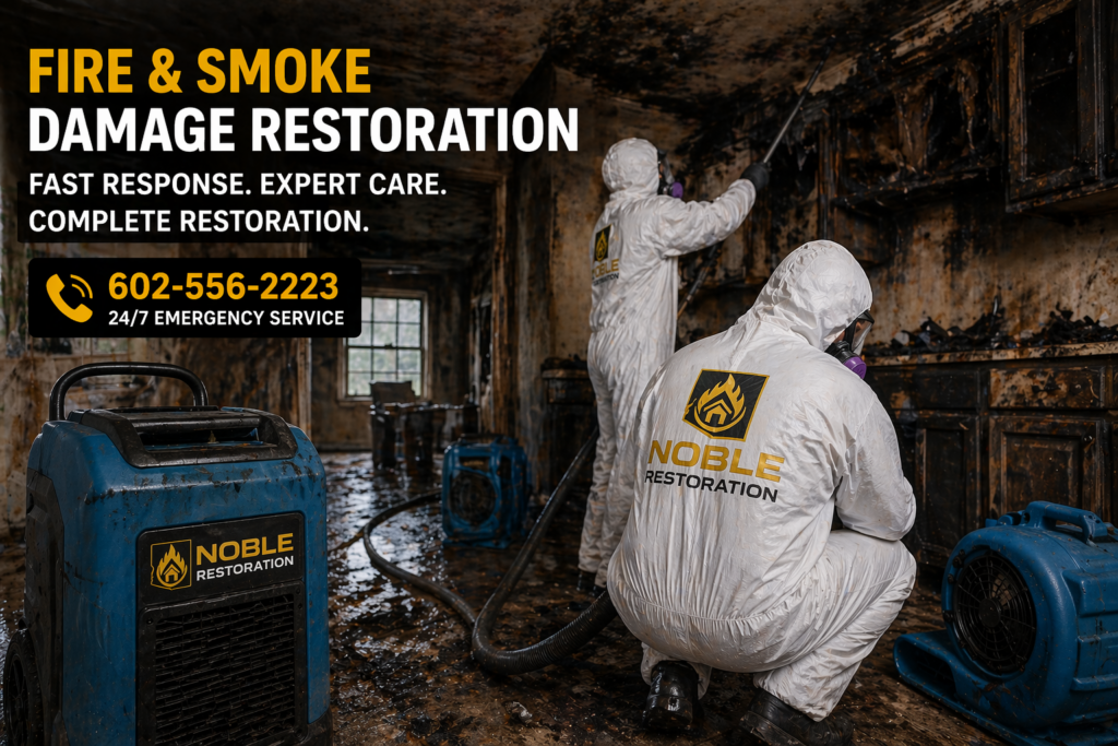 Fire & Smoke Damage Restoration in Arizona | 24/7 Emergency Fire Cleanup Services