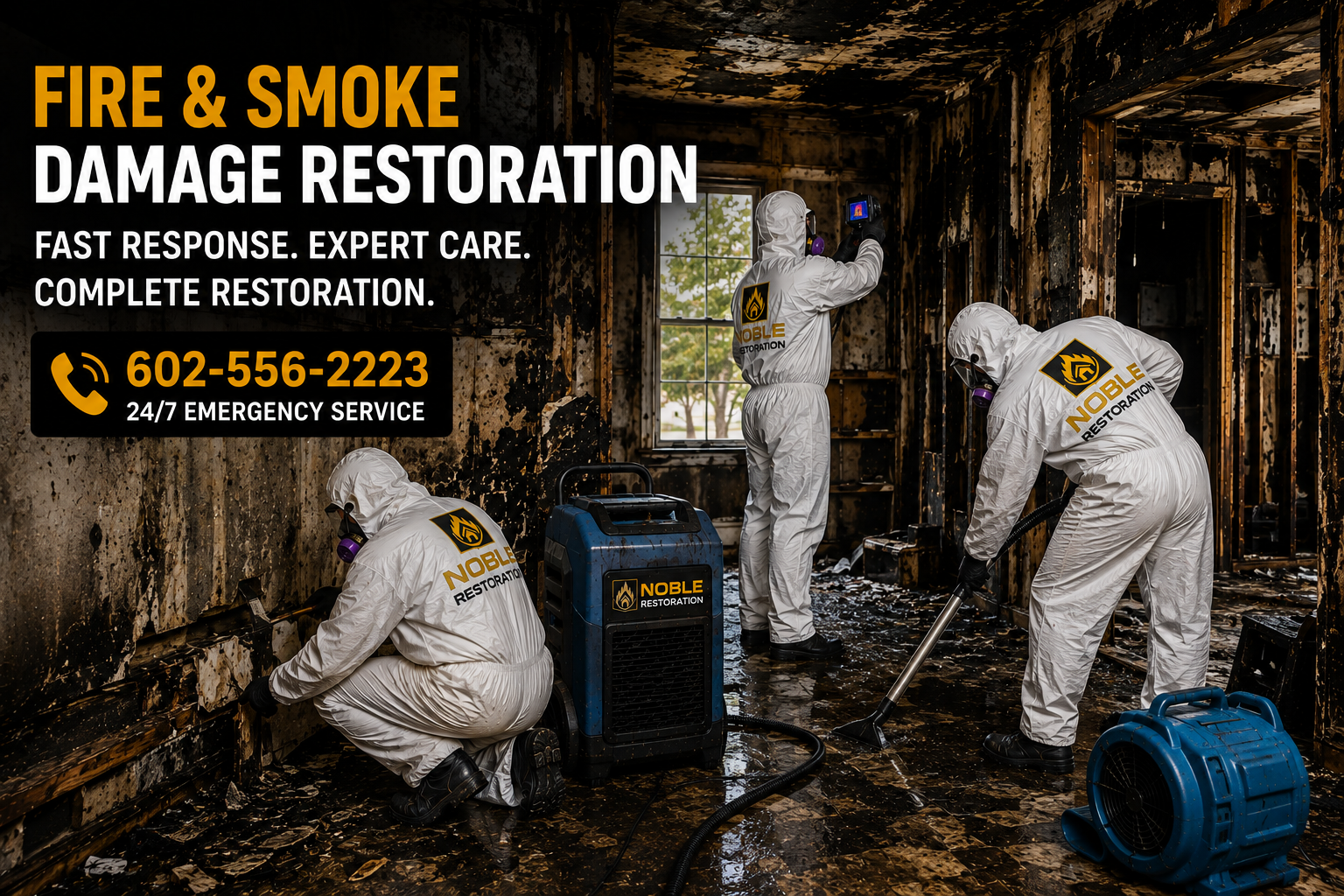 Fire & Smoke Damage Restoration Arizona | Noble Restorations