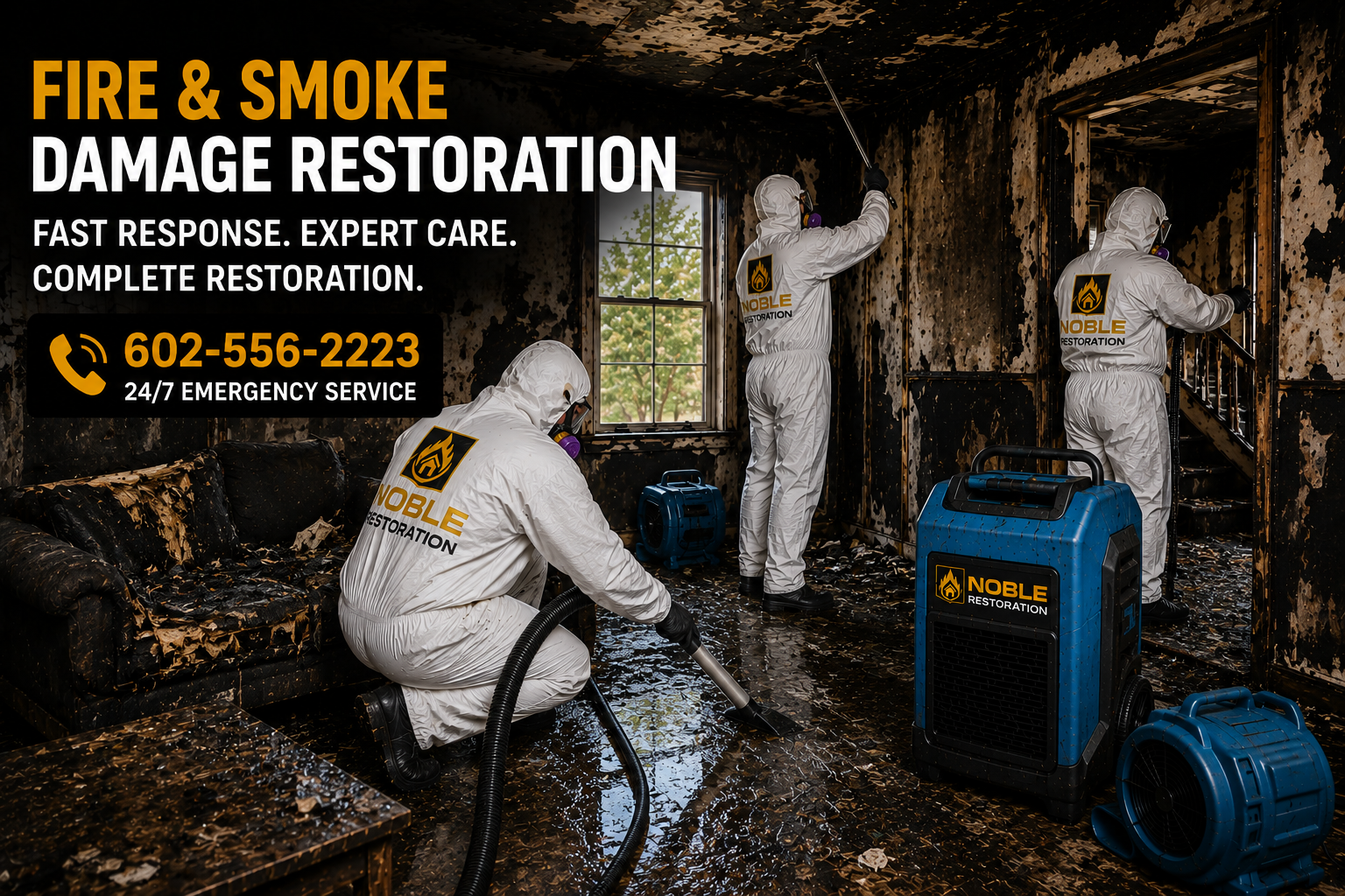 Fire & Smoke Damage Restoration Arizona | Noble Restorations